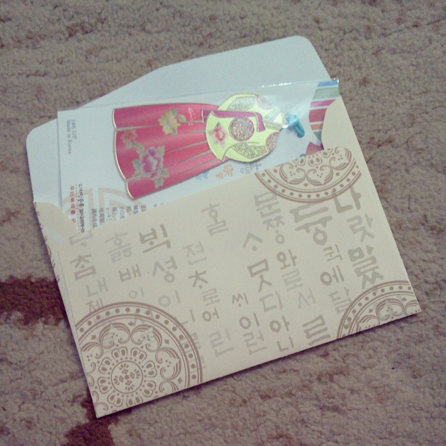 Cute Gift Hanbok Bookmark from South Korea 