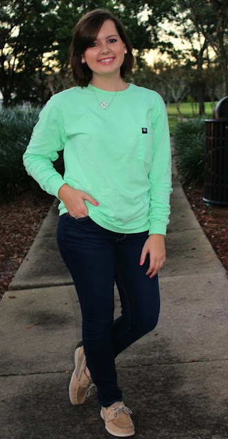 go preppy or go home mint long sleeve simply southern shirt