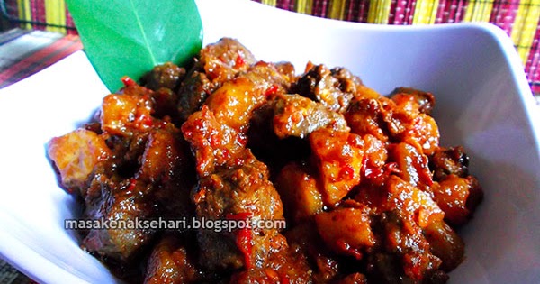 Resep Sambal Goreng Kentang Ati Santan Pedas