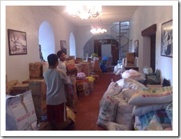 One truckload of relief goods were donated by the Parish of St. John the Baptist to the victims of the Great Flood in San Fabian.