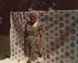 Annie May Scarlett & Quilt Grandmothers flower garden