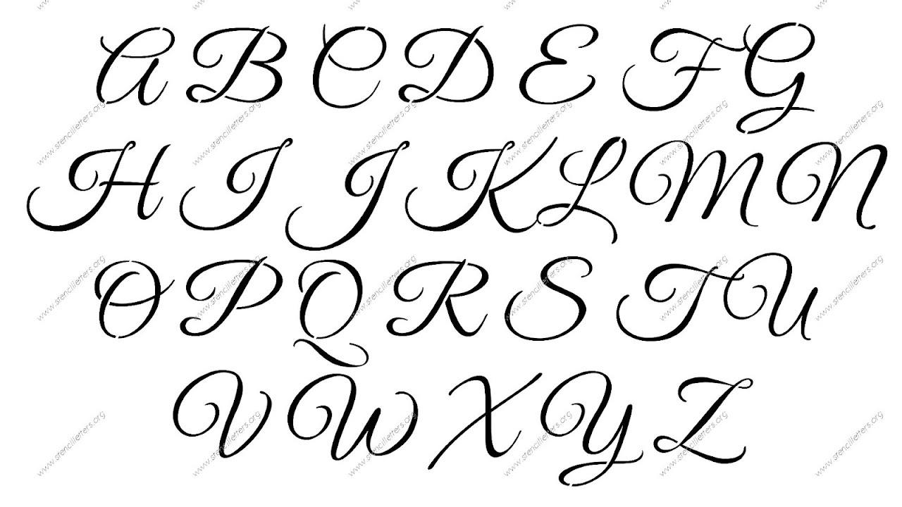 Italic type - Calligraphy Lowercase