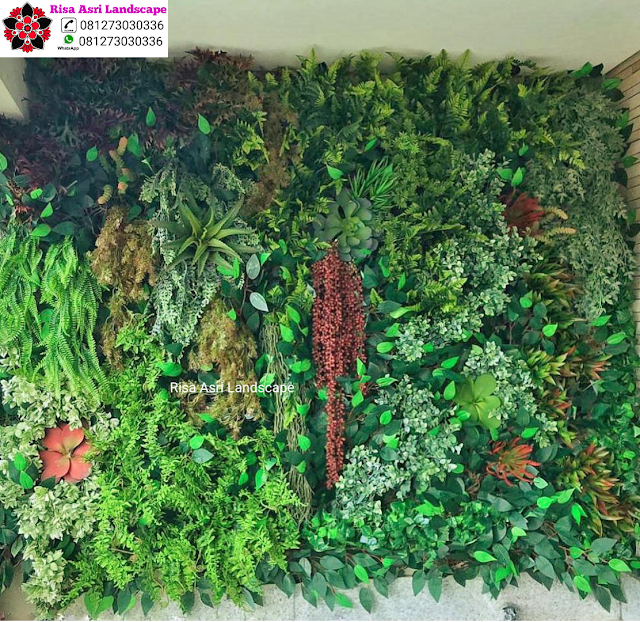 Risa Asri Landscape - Galeri Vertical Garden Tanaman Daun Asli & Palsu Atau Plastik Sintetis Artifisial