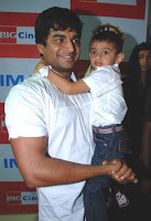 Actor Madhavan Spotted With Wife and Kid in Mumbai