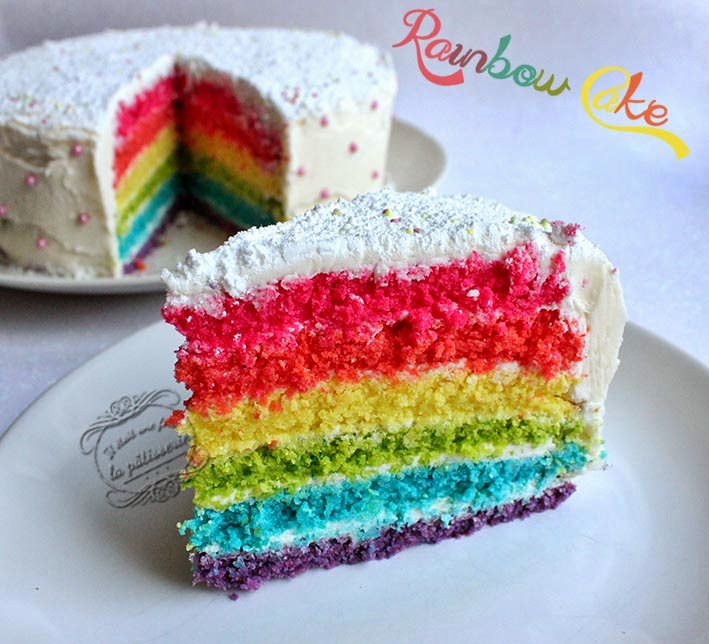 Recette Du Rainbow Cake Ou Gateau Arc En Ciel Il Etait Une