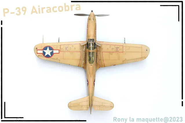 Maquette du P-39 Airacobra d'Eduard au 1/48.