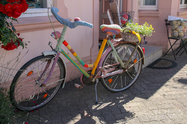 umhäkeltes Fahrrad