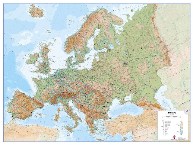 Wall Map Europe