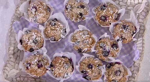 Muffin integrali yogurt e mirtilli ricetta Barbara De Nigris