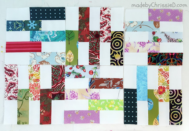 Scrappy Rectangle Block [Technique] by www.madebyChrissieD.com