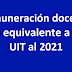 Remuneración docente será equivalente a una UIT al 2021