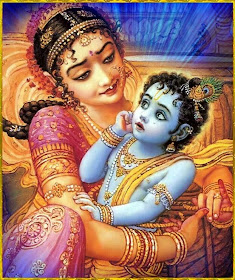 Baby Krishna with Mother Yashoda