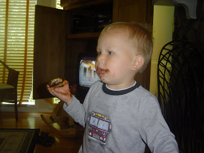 Once I walked in on Evan trying to administer children's Tylenol to himself.