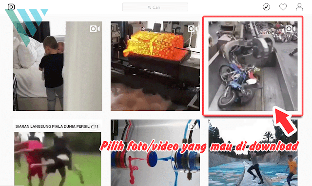 Cara Download Foto/Video Instagram Tanpa Aplikasi
