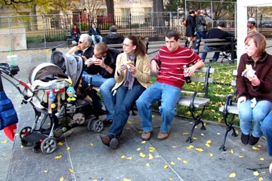 Hot Dogs for Lunch in Manhattan with the Godbys