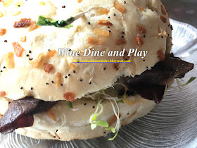 A close up of the roast beef sandwich at the Stone Soup Café.