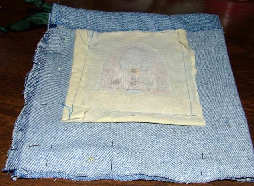 Drawstring Jeans Bag Tutorial