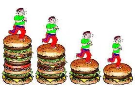 weight loss mistakes. Weight Loss, Exercise, Moderation, Jog, Hamburger - Cartoons Food Waste