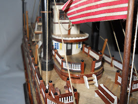 mississippi paddlewheel steamboat scale model