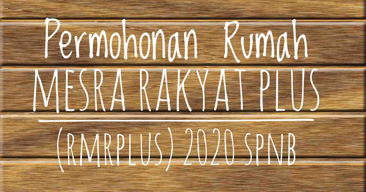 Syarat Rumah Mesra Rakyat Plus - Contoh Adat