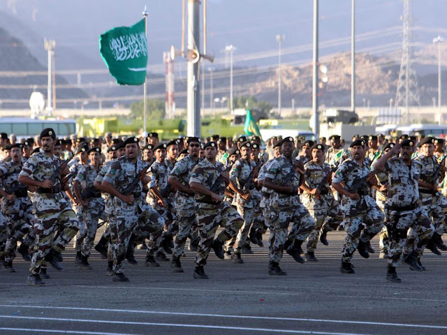 Saudi Arabia's Armed Forces presenting their skills during a military parade in 2013 EPA