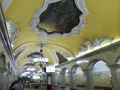 Moskwa, stacja metra, metro, 