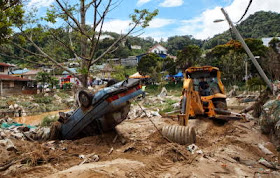 Sungai Bertam, Cameron Highlands | Dua Maut, 80 Rumah Hanyut Dalam Kejadian Limpahan Empangan