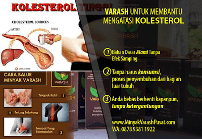 cara menggunakan minyak varash untuk kolesterol