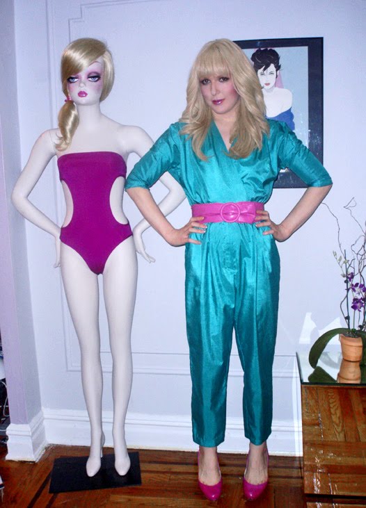 Darian Darling with Barbie Loves MAC Cosmetics mannequin