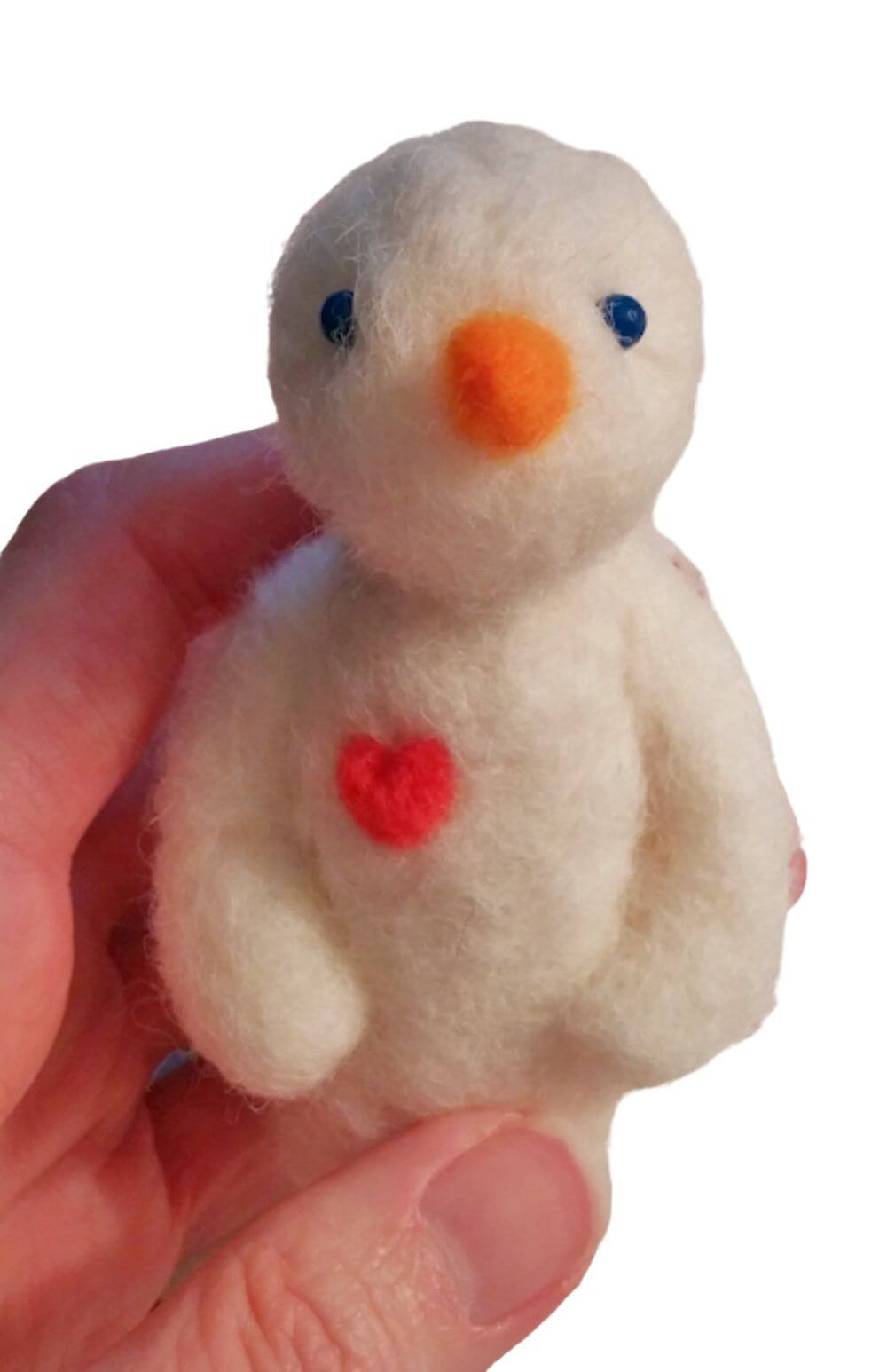 How to Make a Felted Snowman