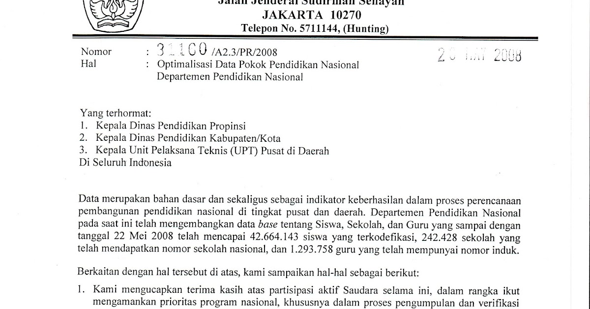 Contoh Surat Resmi Baik dan Benar 2014  Zombie Ajib