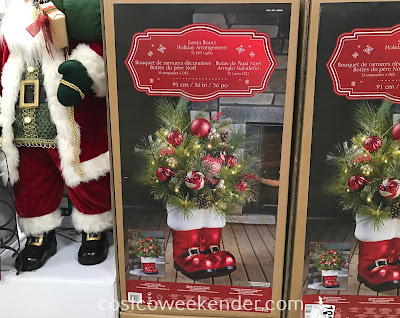 Costco 1900210 - Decorated Santa Boot: great for the holidays