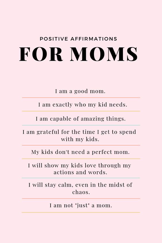8 Positive Affirmations For Moms