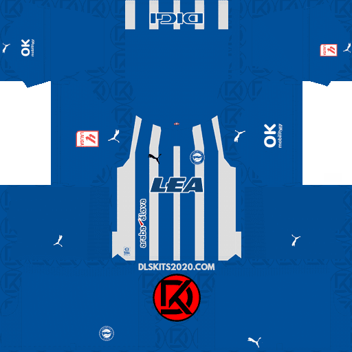 Deportivo Alaves Kits 2023-2024 Puma - Dream League Soccer Kits (Home)