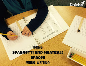  Great idea for leaving spaces when writing!