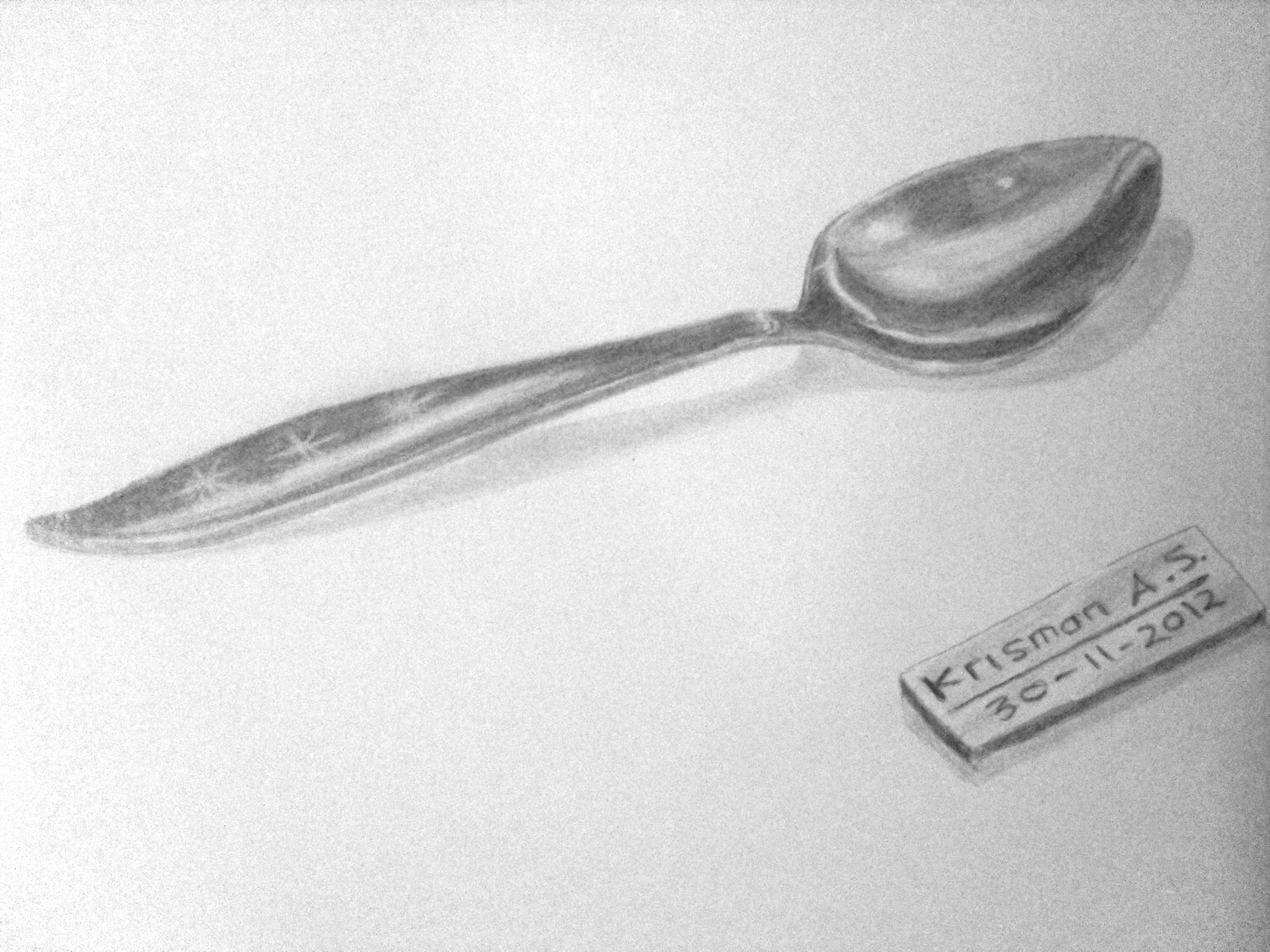 Live Sketching Drawing Spoon