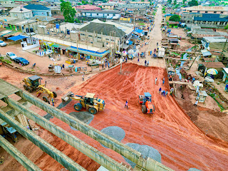 Road project ongoing at Akute "under bridge" in Ifo, Constituency Two, Ogun State