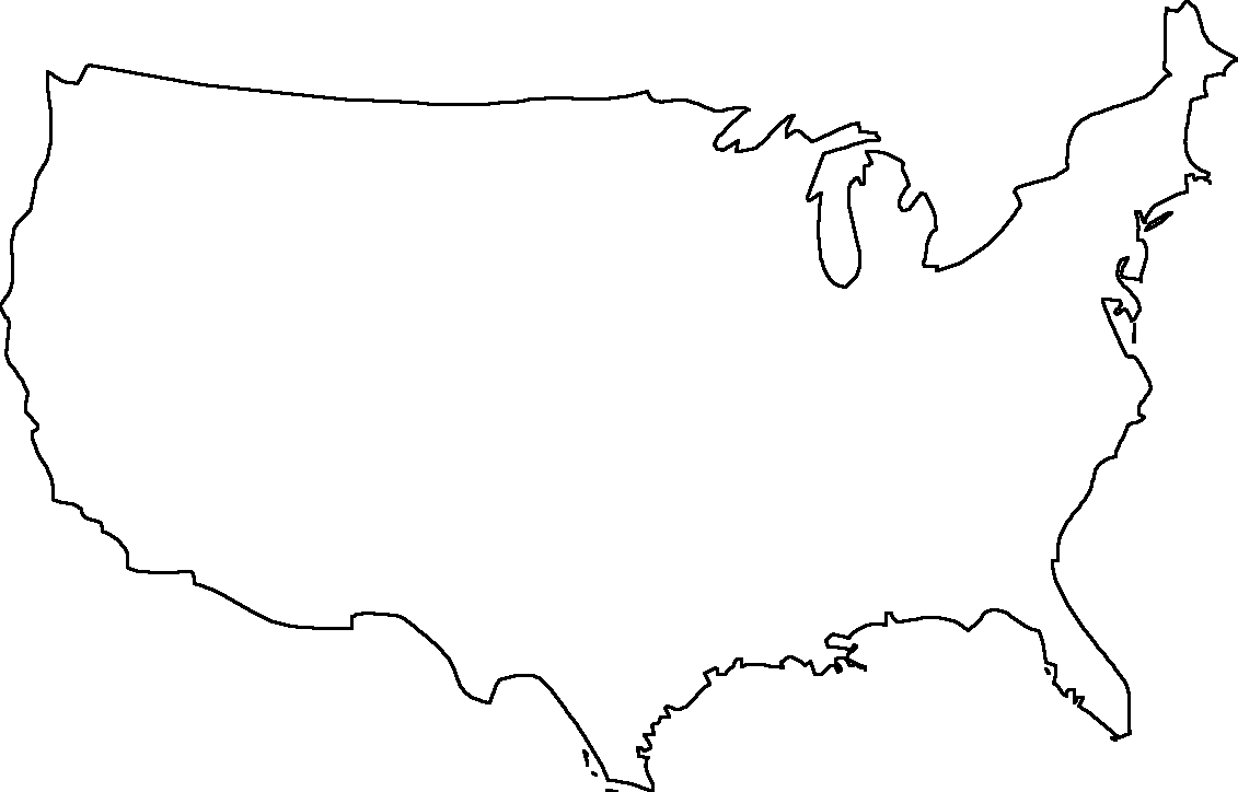 Blank Map Of The Us