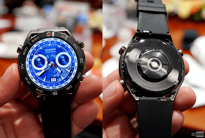 Front and back design of the HUAWEI Watch Ultimate