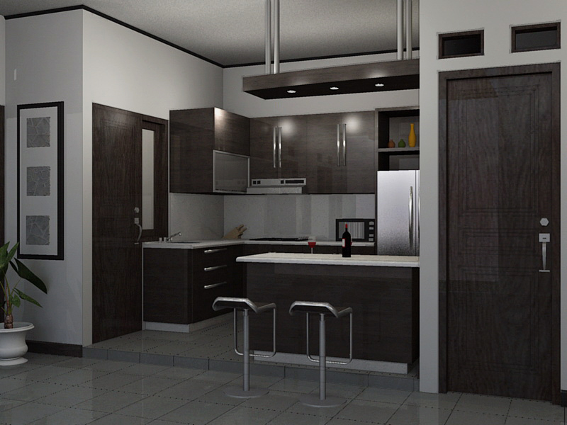 desain rumah Contoh Desain Dapur Minimalis 