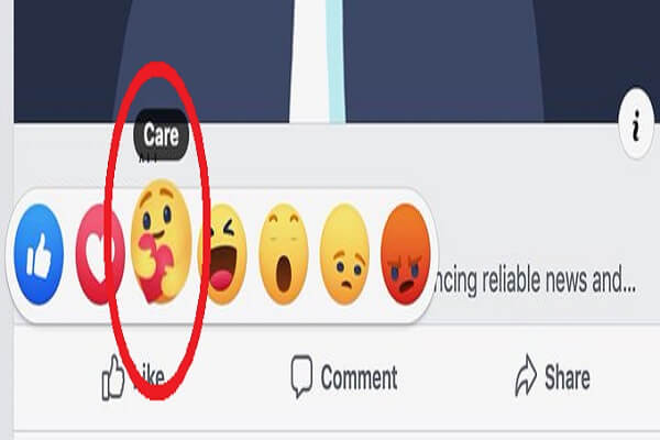 Facebook I Care Reaction