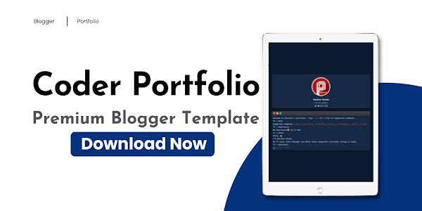  Coder Portfolio Blogger Template Free Download 