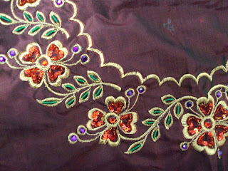 Aari Work Saree, Zardozi Fashion Work with Hand Embroidery