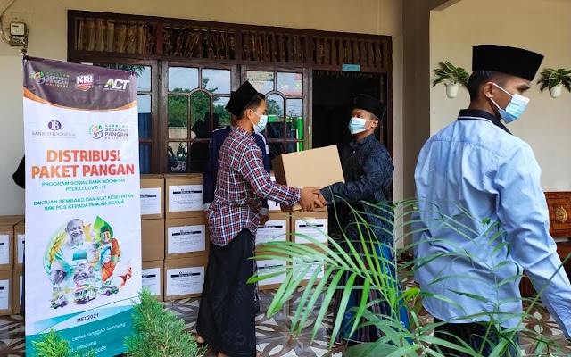 Bantuan 257 Paket Sembako BI Tahap 2 untuk Ponpes Sudah Disalurkan