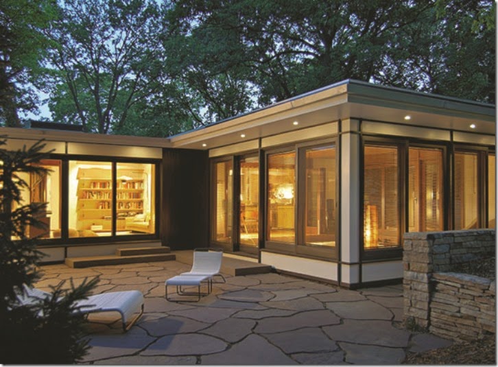 Grabill Windows  and Doors Mid  Century  Modern  Home  with 