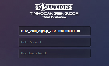 Công cụ tự động đăng ký tài khoản Restoreclix.com - Auto Sign-up tool by NITSolutions