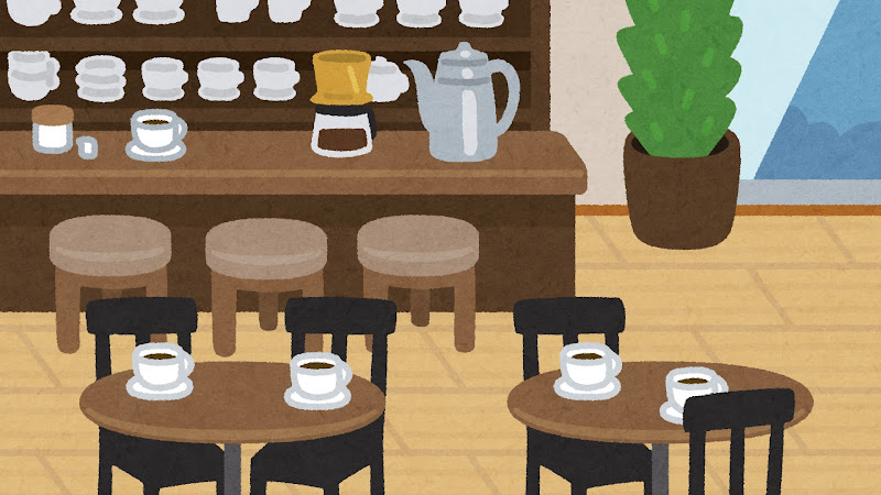 最高の無料イラスト トップ100カフェ 背景 フリー素材 イラスト