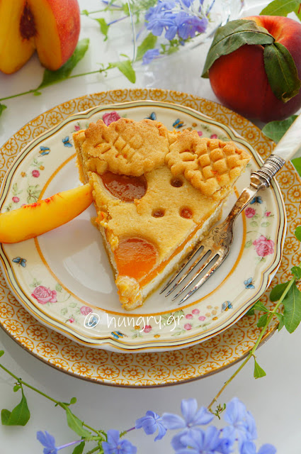 Crostata Without Butter with Ricotta & Peach Jam