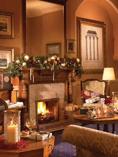 3D Christmas fireplace Wallpapers