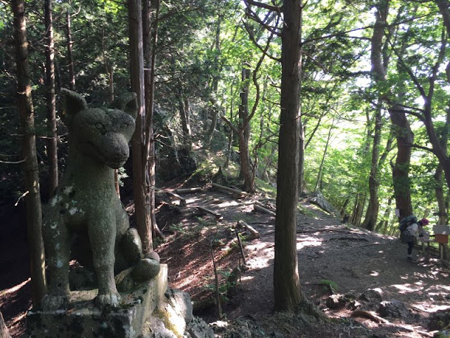 鳴神山の狼型狛犬その１